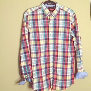 Nautica Classic Fit Size M Summer Plaid Buttondown